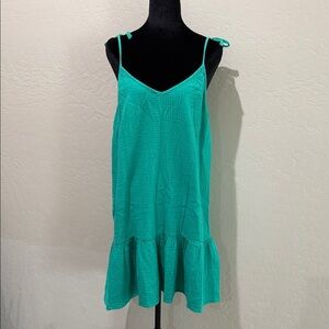 Monrow Green Mini Dress